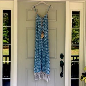 Skemo tropical spaghetti strap dress